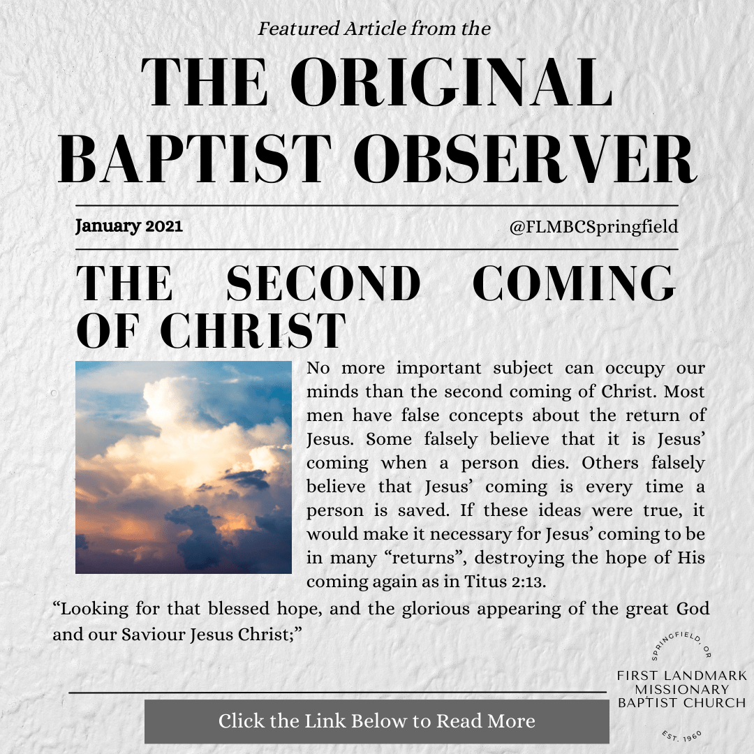 The Second Coming of&nbsp;Christ